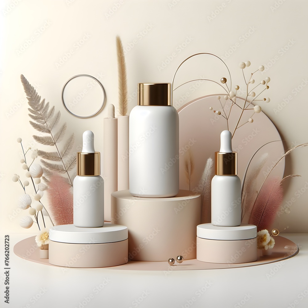 Serum Bottle Mockup: Elegant Packaging for Skincare Products - Hand Edited Generative AI Serum Bottle Mockup: Elegant Packaging for Skincare Products - Hand Edited Generative AI