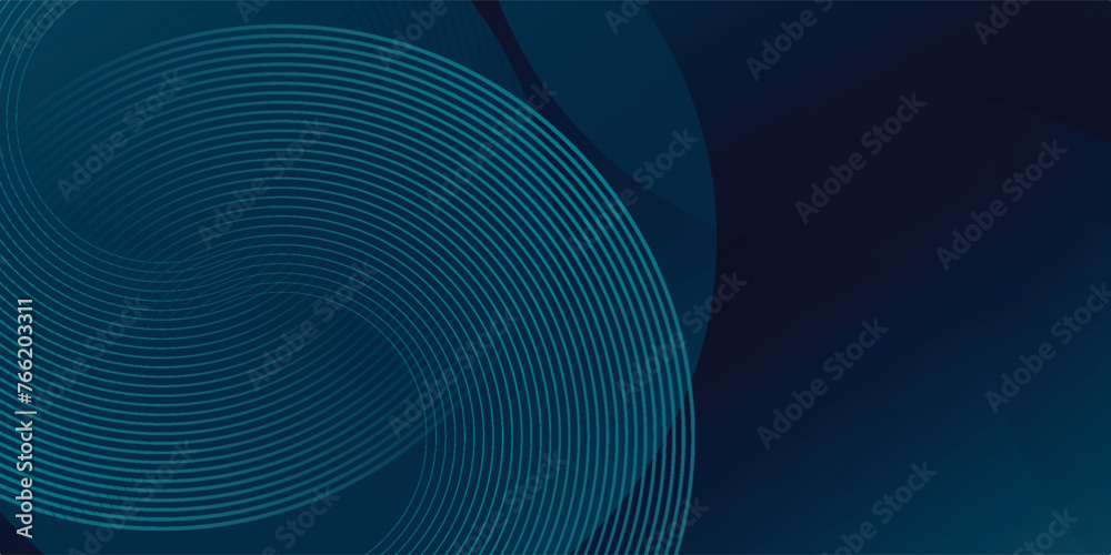 Modern dark blue abstract horizontal banner background with glowing geometric lines. Shiny blue diagonal rounded lines pattern. Futuristic concept. Suit for cover, web line wave Modern dark blue abstract horizontal banner background with glowing geometric lines. Shiny blue diagonal rounded lines pattern. Futuristic concept. Suit for cover, web line wave