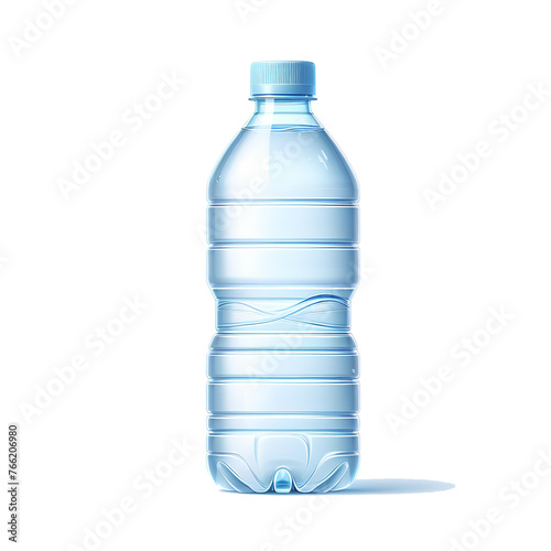 Plastic water bottle with water stand alone