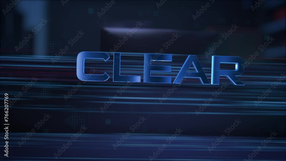 Clear. Businessman using a computer in a dark room. 3d rendering. 4K. 60fps Clear. Businessman using a computer in a dark room. 3d rendering. 4K. 60fps