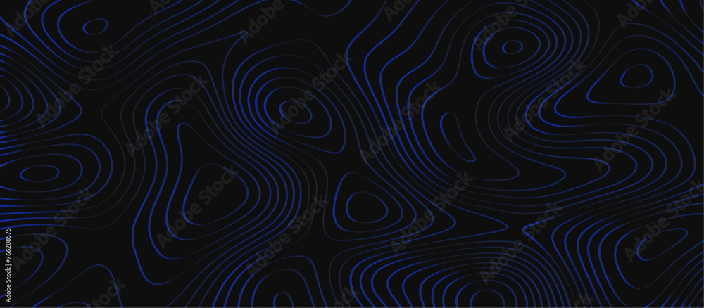 Abstract outline topographic contour map background. Dark texture background for your perfect interior. Old paper texture design .geographical map Imitation.	