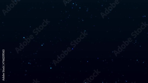 Twinkling Stars Night Sky Background. Particle Glitter Background. Seamless Loop 