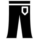 trouser icon, simple vector design