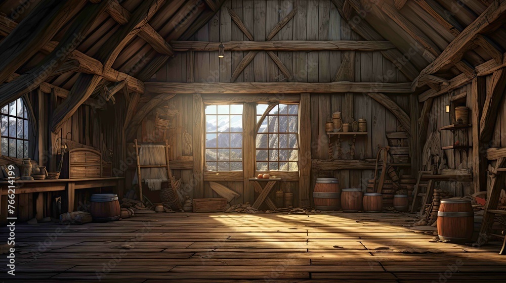 Old abandoned house. AI generated art illustration. Old abandoned house. AI generated art illustration.