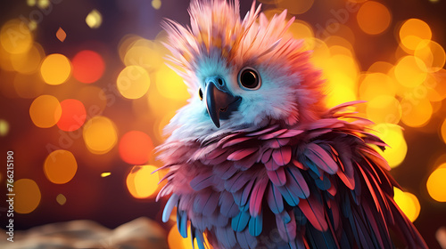 Parrot on minimalist background © ma