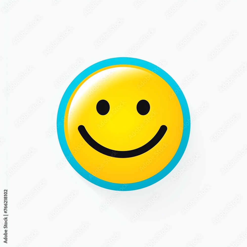 a yellow and blue smiley face a yellow and blue smiley face