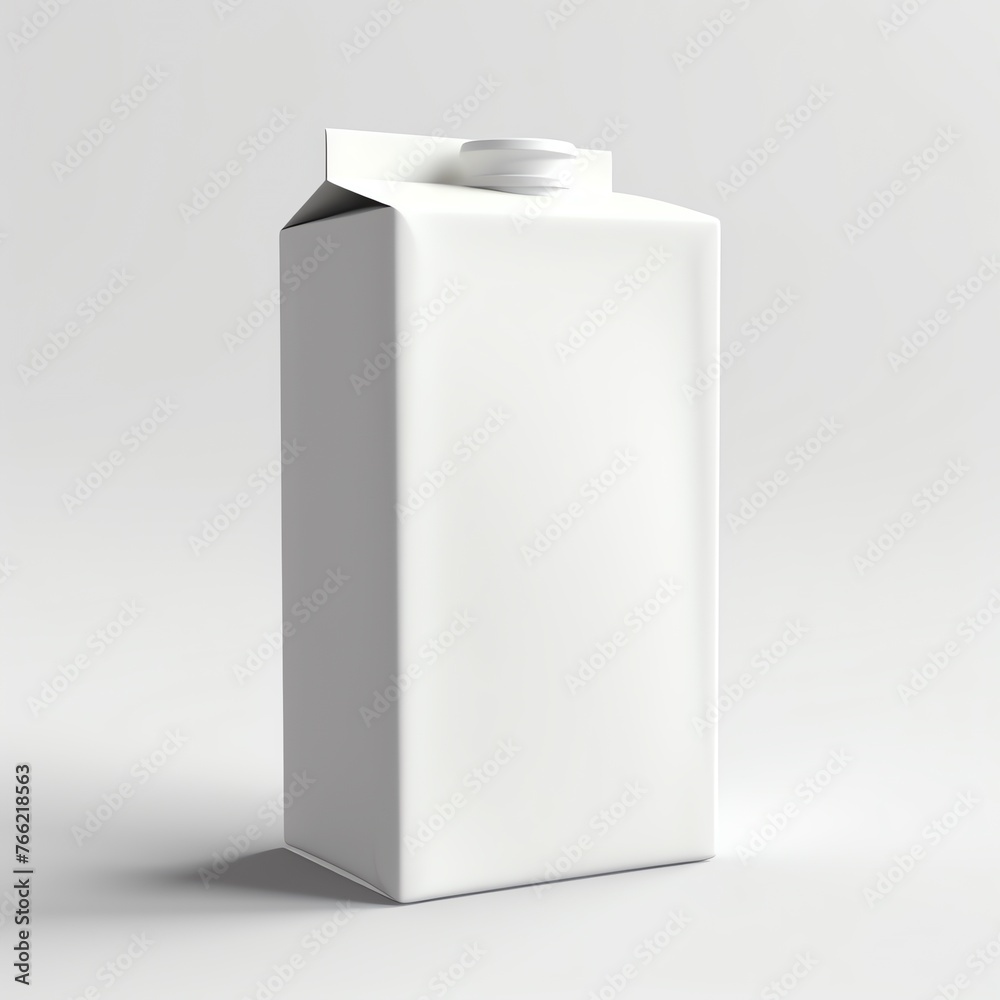a white carton of juice a white carton of juice