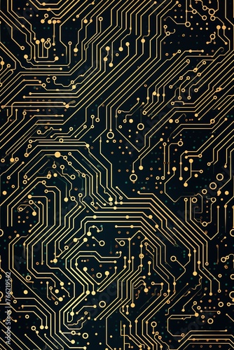 a close up of a circuit board photo