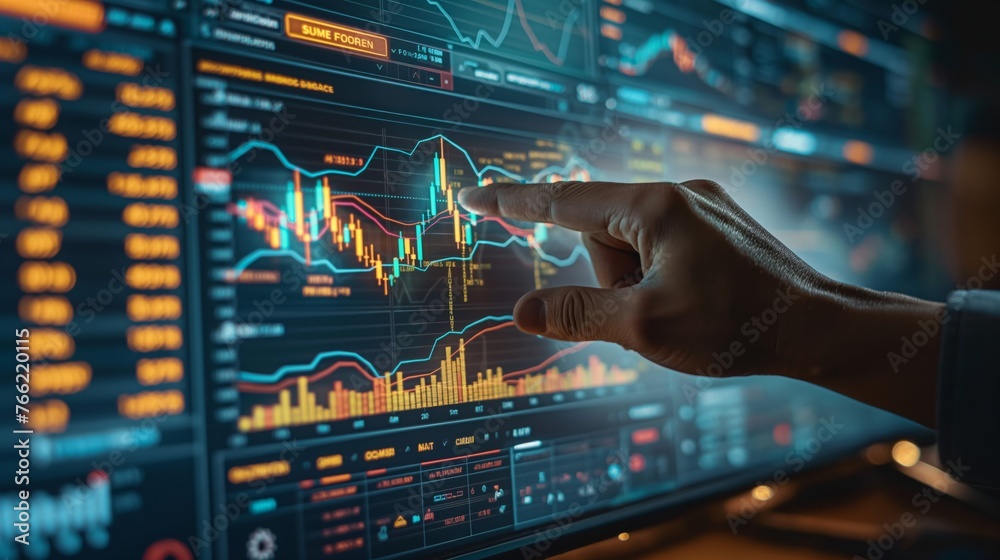 Interactive Data Analysis on Digital Screen by Professional Analyst
