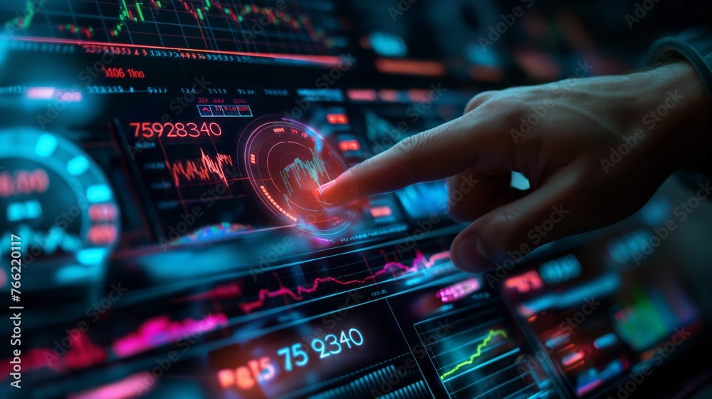Touch Interaction with Advanced Financial Monitoring Interface
Touch Interaction with Advanced Financial Monitoring Interface