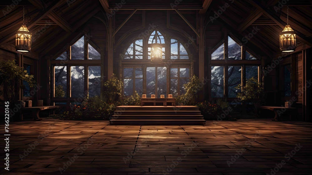 Old abandoned factory. AI generated art illustration. Old abandoned factory. AI generated art illustration.