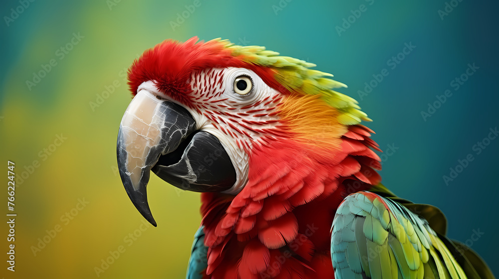 Parrot, creative animal concept