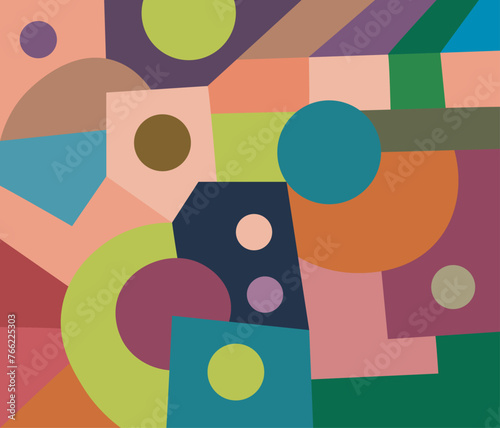 colorful abstract art for wall decoration
