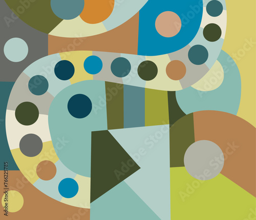 colorful abstract art for wall decoration
