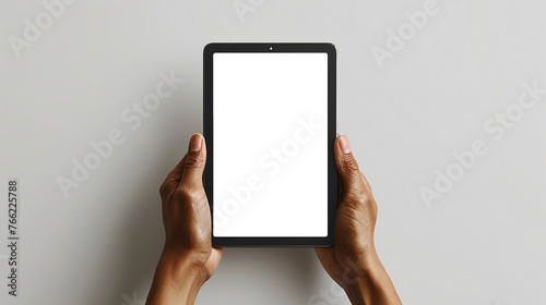 person holding tablet pc