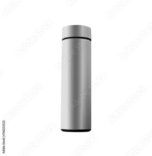 thermos silver isolated on transparent background