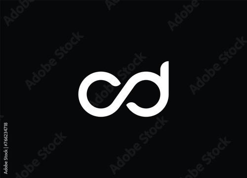 CD Alphabet initial letter logo , template logo design vector