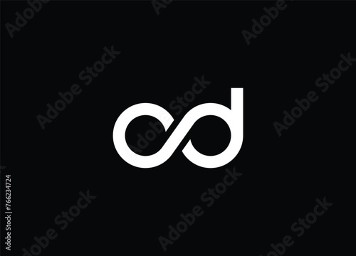 CD Alphabet initial letter logo , template logo design vector