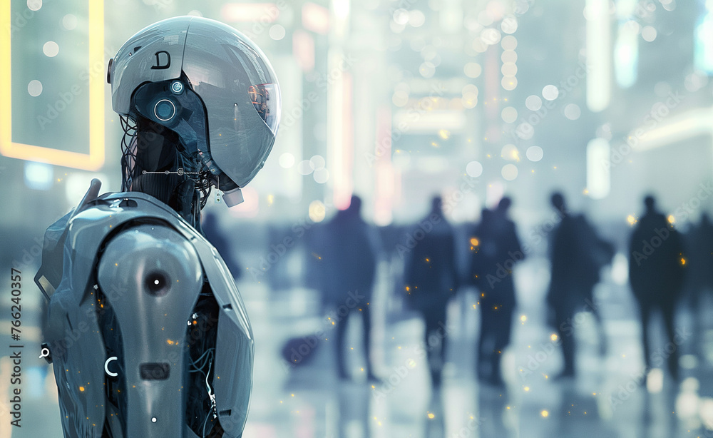 Fototapeta premium Intelligence: Exploring the Human-AI Relationship
