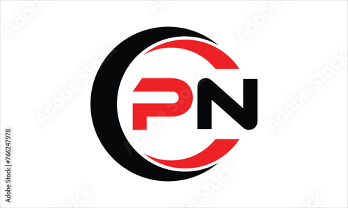 Free Download PN initial letter circle icon gaming logo design vector template. batman logo, sports logo, monogram, polygon, war game, symbol, playing logo, abstract, fighting, typography, minimal, wings logo, sign - GFXLoad