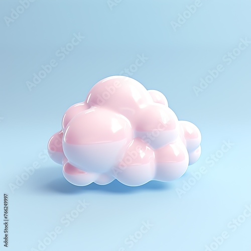 a white and pink cloud © Elena