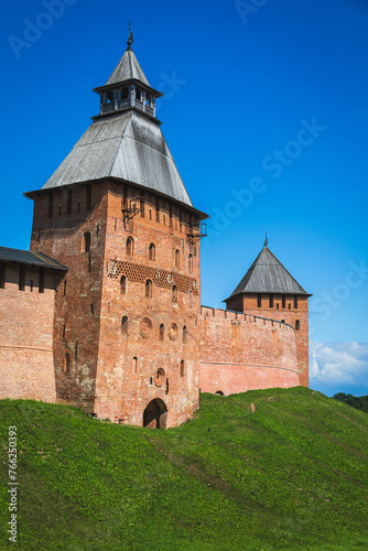 View to the old town of Novgorod