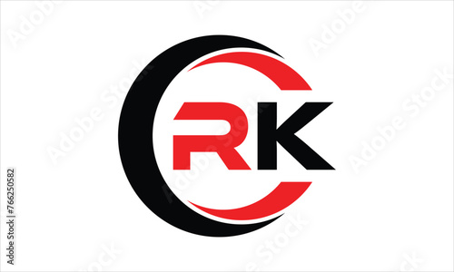 Free Download RK initial letter circle icon gaming logo design vector template. batman logo, sports logo, monogram, polygon, war game, symbol, playing logo, abstract, fighting, typography, minimal, wings logo, sign - GFXLoad