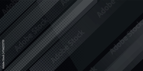 Black abstract geometric background. Modern shape concept.