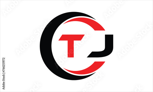 Free Download TJ initial letter circle icon gaming logo design vector template. batman logo, sports logo, monogram, polygon, war game, symbol, playing logo, abstract, fighting, typography, minimal, wings logo, sign - GFXLoad