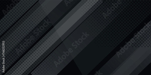 Black abstract geometric background. Modern shape concept.