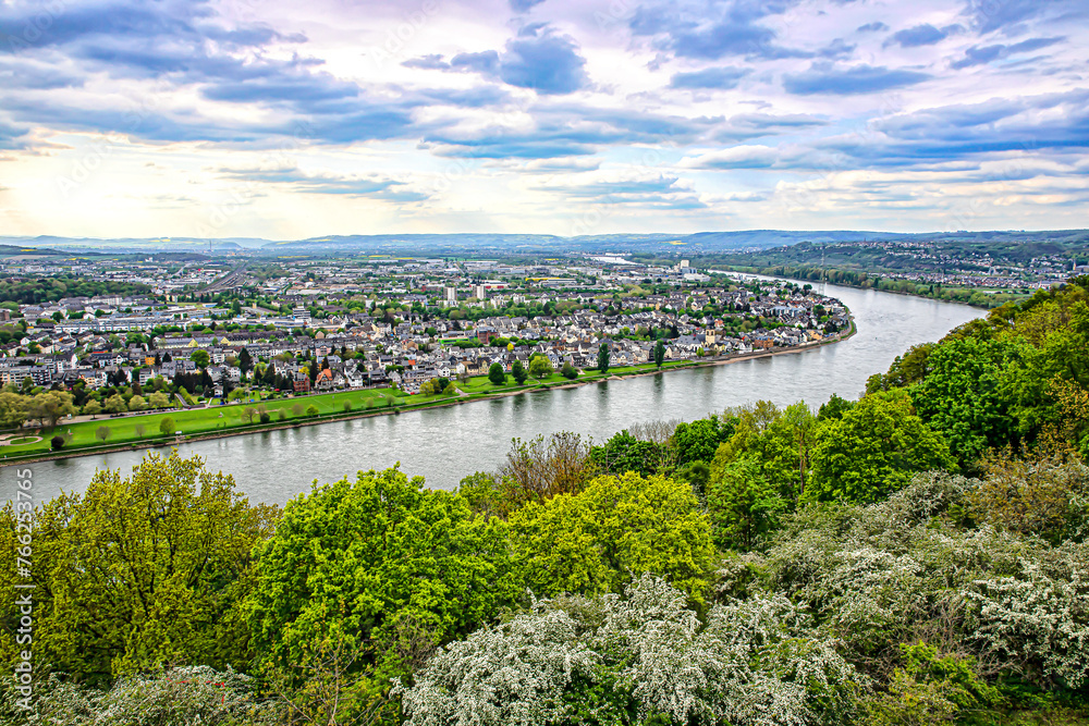 Town of Koblenz and Mosel River, Germany