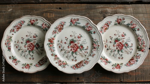 Stack of Plates on Table