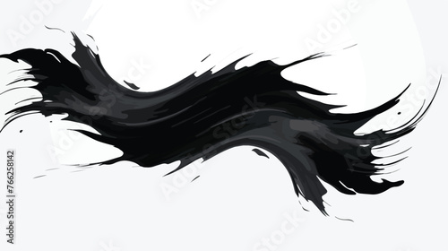 Abstract black brush background. Abstract shape on th