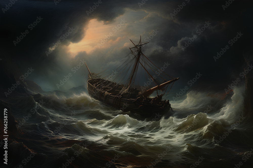 Obraz premium The Sacred Fire: A Neoklassizismus Scene Illuminating Art.