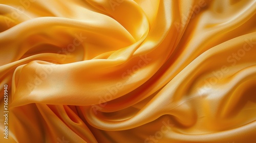 Close-Up Yellow Fabric Texture