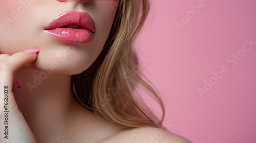 Woman With Blue Eyes Posing for a Picture