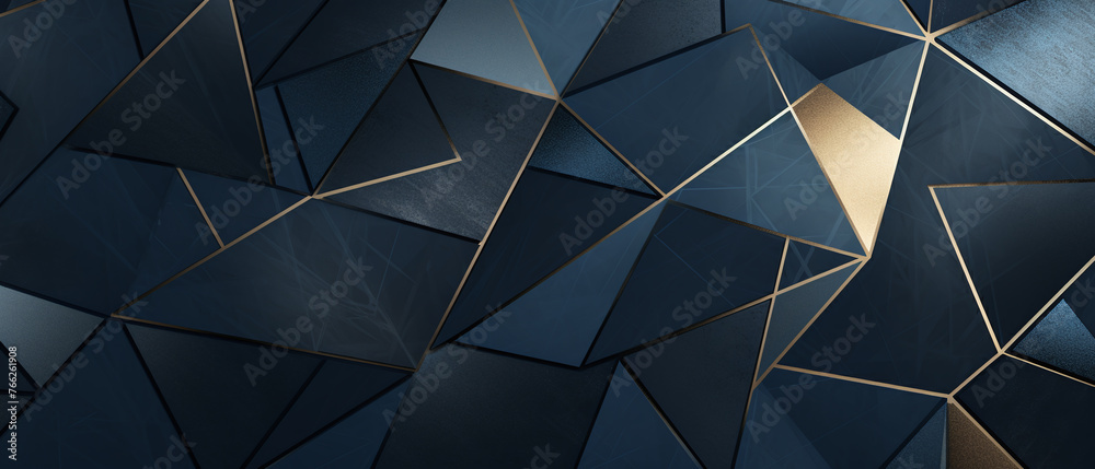 Navy and gold abstract background.