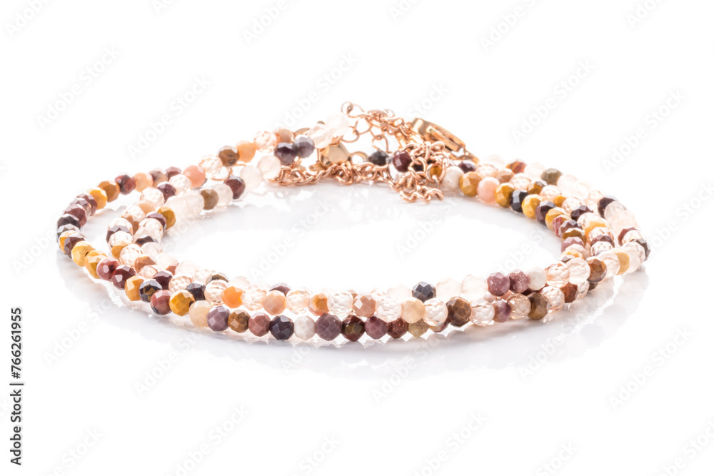 Crystal and gemstone tiny bracelets. Healing natural stones. Swarovski crystals. Beaded jewelry.