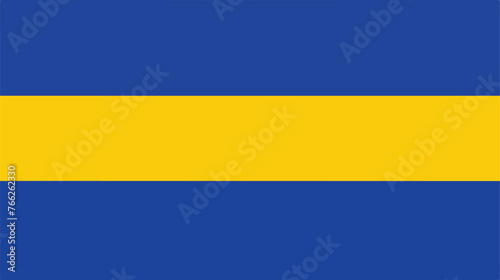 Barbados Flag Flat vector isolated on white background