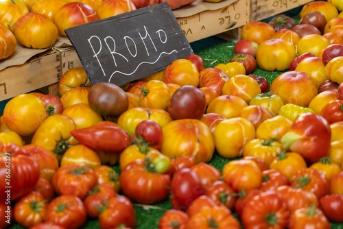 street market in Riez, Alpes-de-Haute-Provence, France