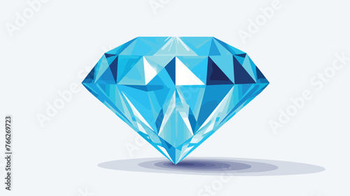 Diamond Icon Design Flat vector isolated on white background