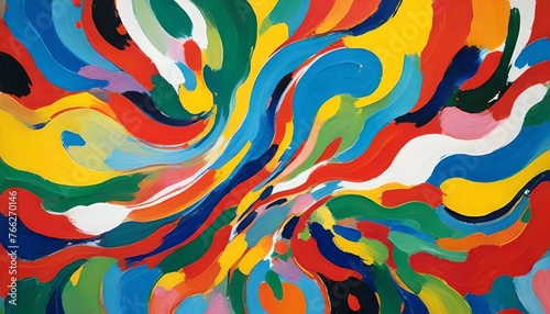 colorful abstract painting art                                