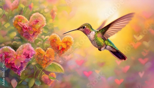 hummingbird in flight © HORA STUDIO
