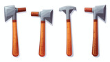Hammer Flat Icon Logo Illustration cartoon Vector Iso