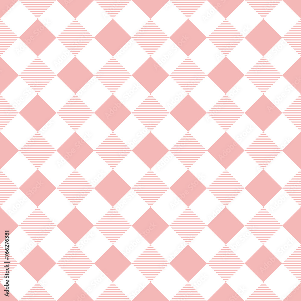 Gingham check seamless pattern , pink square repeat background for textile, book cover, wrapping paper, tablecloths, vector Illustration. Gingham check seamless pattern , pink square repeat background for textile, book cover, wrapping paper, tablecloths, vector Illustration.