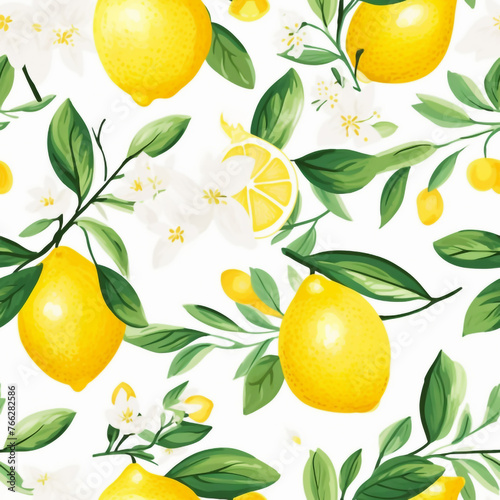  pattern with lemons