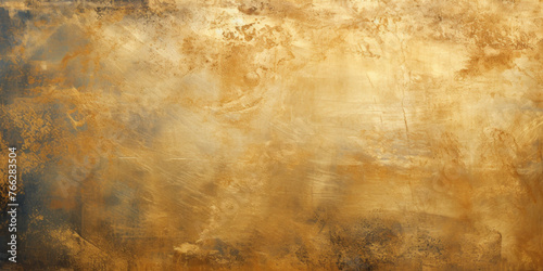 Golden yellow metal background. Metallic design pattern © hdesert