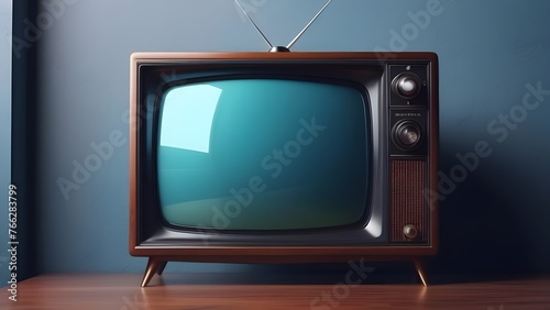 Old retro TV, vintage 50s television