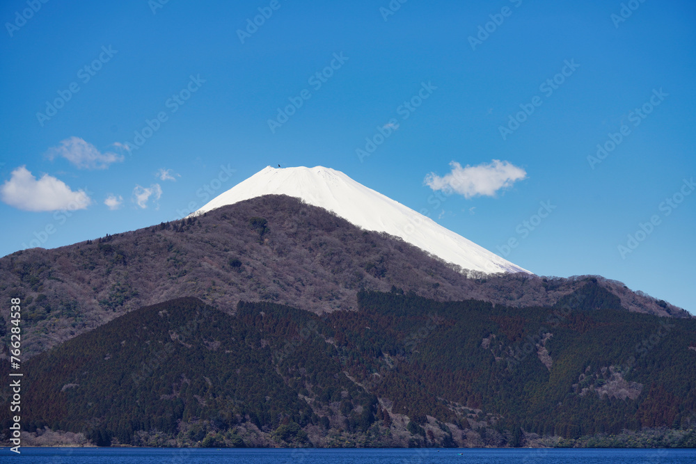 Mount Fuji seen from Lake Ashi.