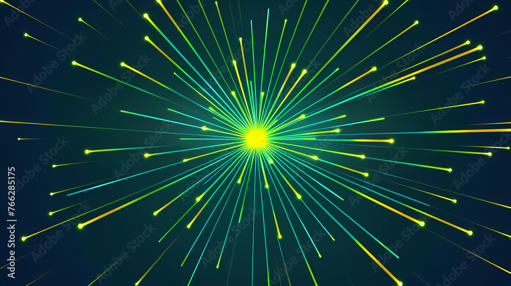 Fototapeta premium minimalist neon starburst